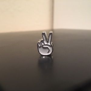Peace Sign European Charm Fingers